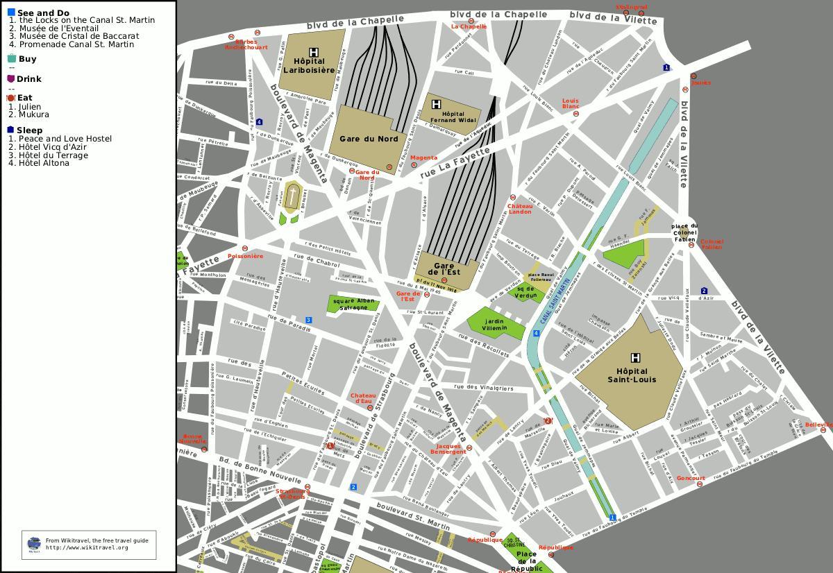 Mapa 10. Pařížském obvodu