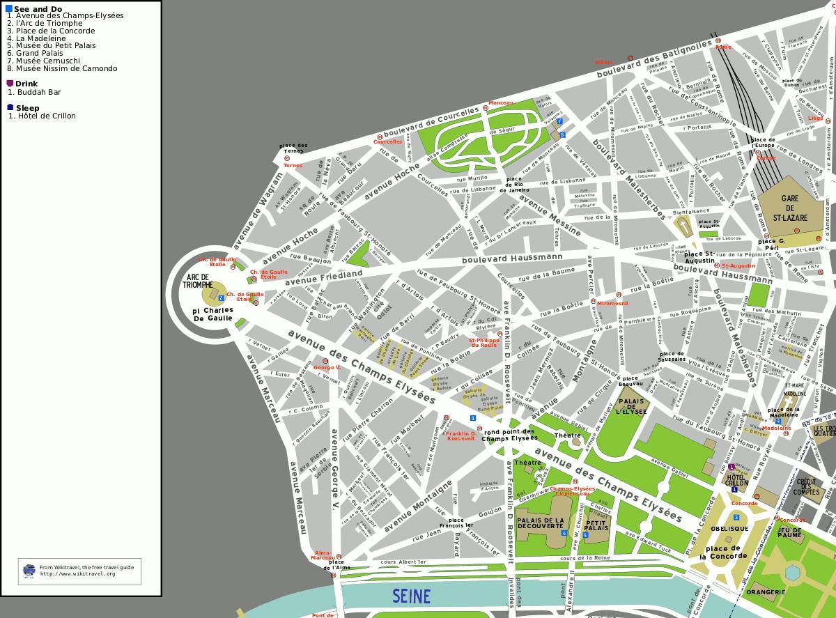 Mapa 8. Pařížském obvodu
