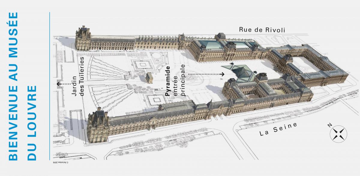 Mapa Muzea Louvre