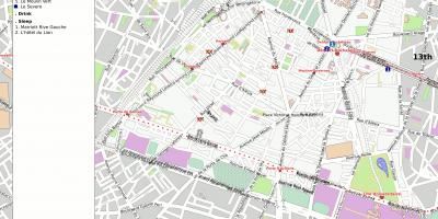Mapa 14. arrondissement Paříže