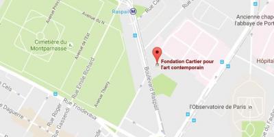 Mapa Fondation Cartier