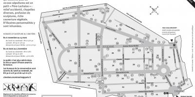 Mapa Montmartre Hřbitov