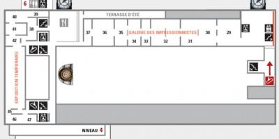 Mapa Musée d ' orsay Úrovni 5