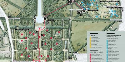 Mapa Palác Versailles
