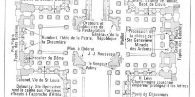Mapa Panthéon Paříž