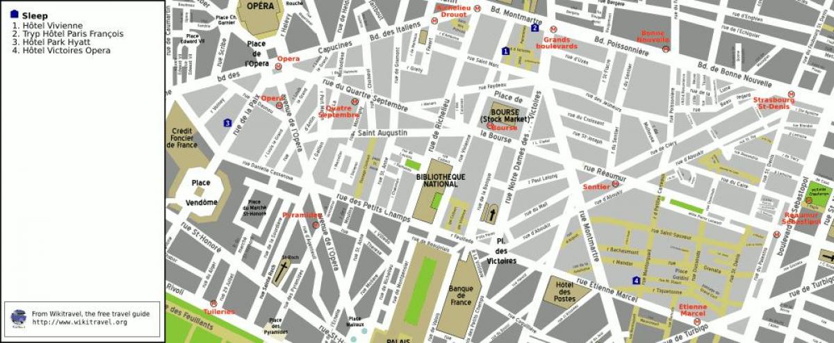 Mapa 2. arrondissement Paříže