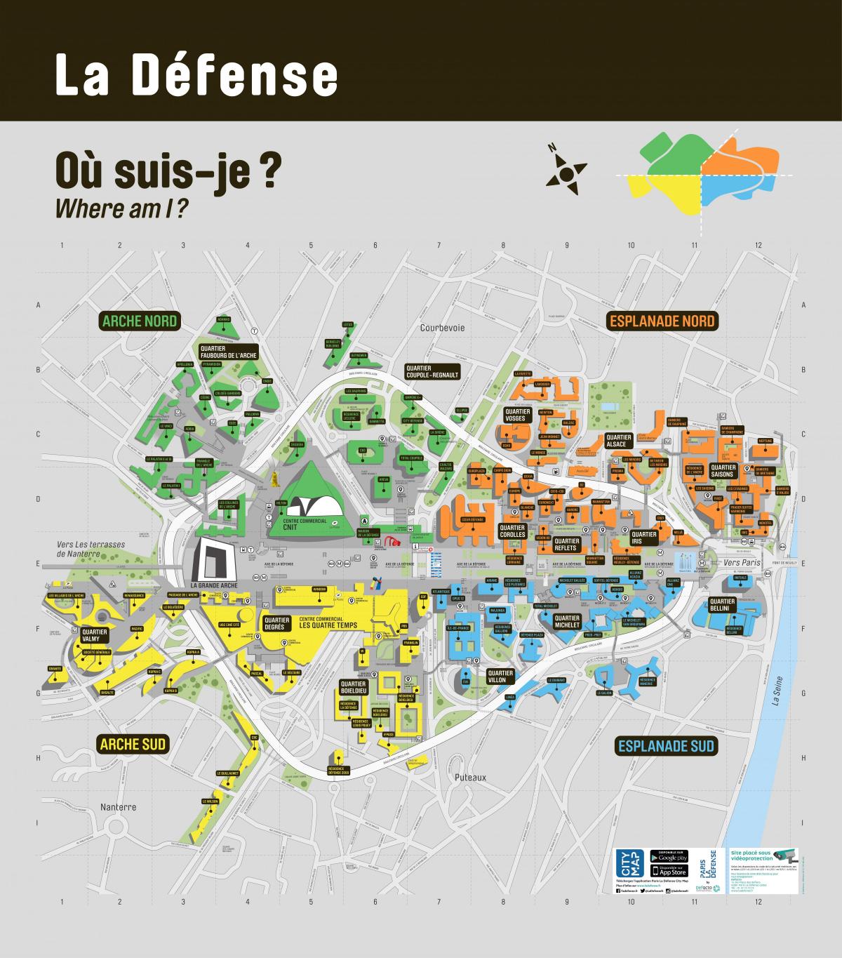 Mapa La Défense