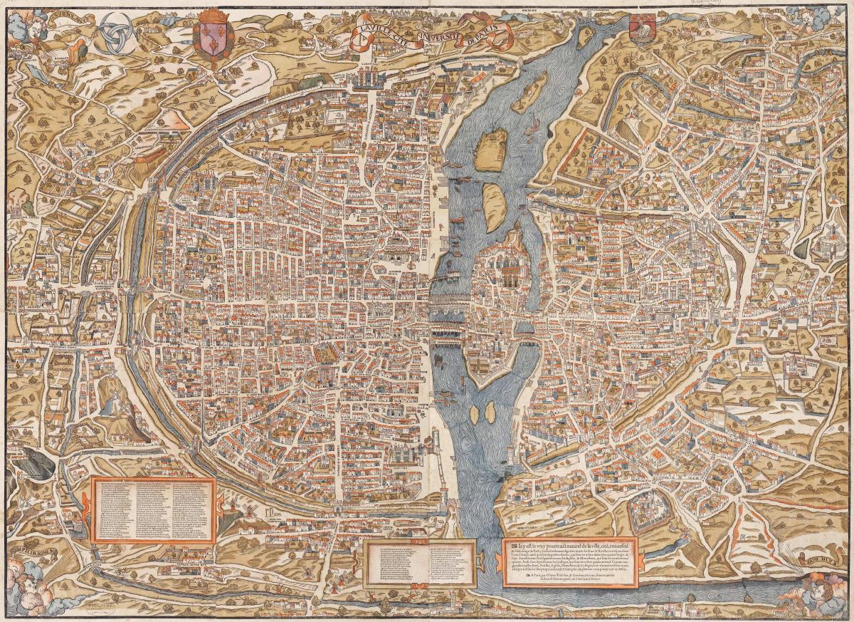 Mapa Staré Paříže
