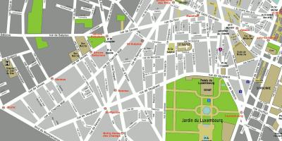Mapa 6. arrondissement Paříže