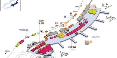 Mapa CDG letiště terminál 2C