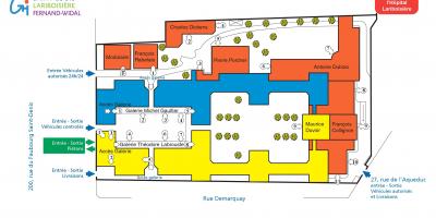 Mapa Fernand-Widal nemocnice
