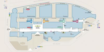 Mapa Georges-Pompidou nemocnice