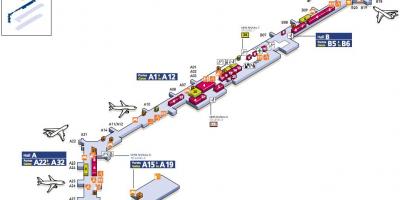 Mapa Orly letiště Jih