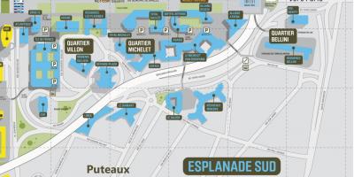 Mapa La Défense South Esplanade