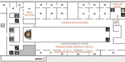 Mapa Musée d ' orsay, Úroveň 2