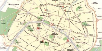 Mapa Pařížské Parky