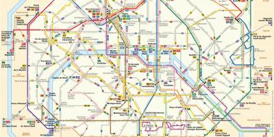 Mapa RATP autobus